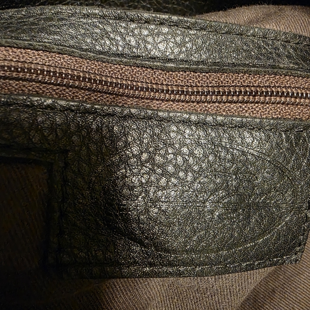 Onna Ehrlich Rachel Black Pebbled Leather Shoulder Bag - Picture 3 of 14